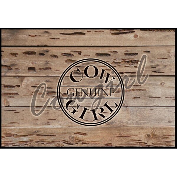 Carolines Treasures Genuine Cow Girl Branded Indoor or Outdoor Mat SB3056JMAT - main